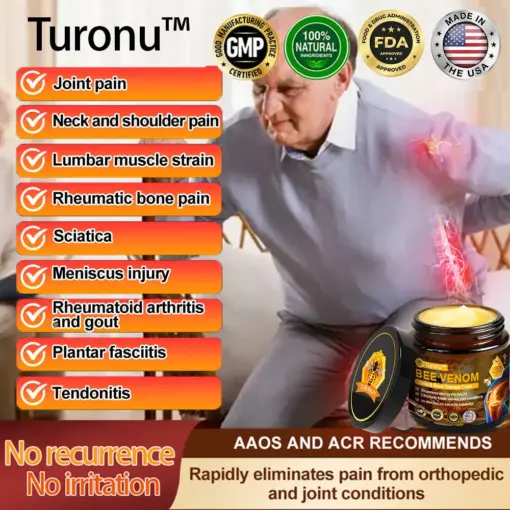𝑇𝑢𝑟𝑜𝑛𝑢™ Bee Venom Joint & Bone Therapy Cream