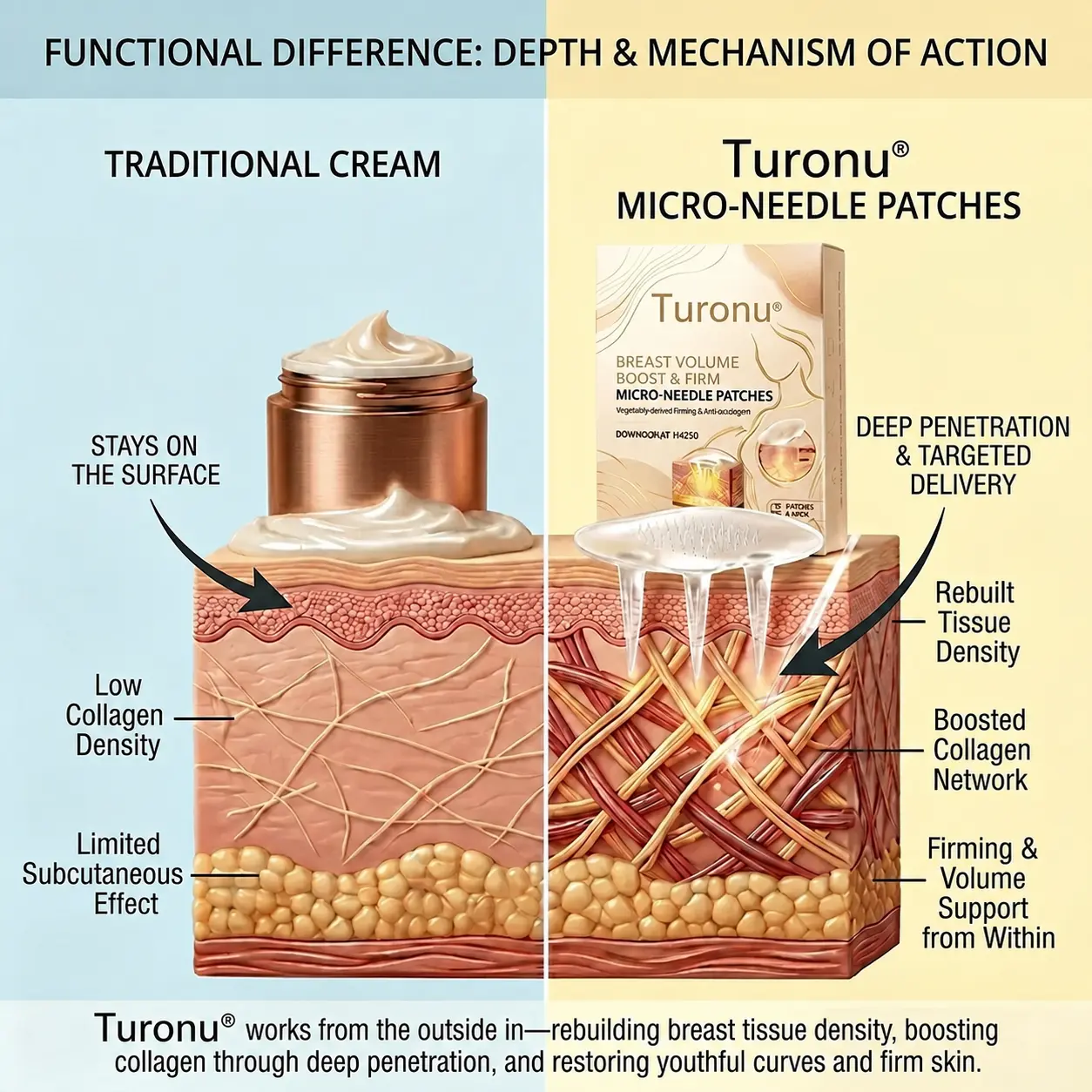 Turonu® Targeted Breast Enhancement Advanced Nano Microneedle Patch