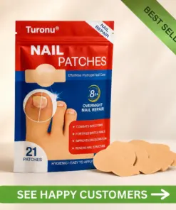 Turonu® Nail Repair Patches Overnight Hydrogel Care For Stronger-Looking Nails